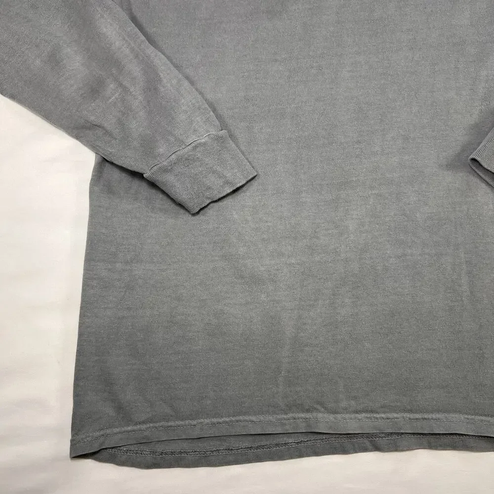 Texas Tech Life Is Good T-shirt Size L Gray Faded Vintage Wash Long Sleeve Tee
